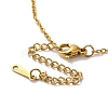 PVD Vacuum Plating 201 Stainless Steel Necklaces NJEW-H033-01G-V-3