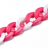 Handmade Acrylic Twisted Chains AJEW-JB00694-4