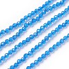 Transparent Glass Beads Strands GLAA-F094-A02-1