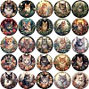 50Pcs PVC Self-Adhesive Cat Cartoon Stickers STIC-PW0021-02-4