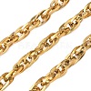 Ion Plating(IP) 304 Stainless Steel Rope Chains CHS-H025-16G-1