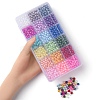 1350Pcs 18 Style Spray Painted ABS Plastic Imitation Pearl Beads OACR-YW0001-35A-3