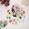 10Pcs 2 Colors Maple Leaf Silicone Beads JX708A-7