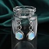 Hexagon Opalite Dangle Earrings EJEW-K298-01P-06-3
