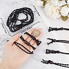 6Pcs Adjustable Waxed Cord Macrame Pouch Empty Stone Holder Necklace Making NJEW-BBC0001-08C-3