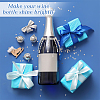 Brass Glass Rhinestone Wine Bottle Charms Decoration HJEW-OC00173-5