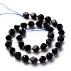 Synthetic Blue Goldstone Beads Strand G-M367-37C-2