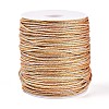 100M Segment Dyed Round Nylon & PET & Polyester Metallic Braided Cord OCOR-N009-01C-1