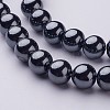 Non-Magnetic Synthetic Hematite Beads Strands X-G-H1623-10mm-1-1
