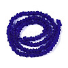 Frosted Transparent Glass Beads X1-GLAA-N016-4mm-03-2