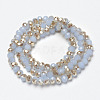 Electroplate Glass Beads Strands EGLA-A034-J4mm-K06-2