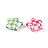 UV Plating Opaque Acrylic Beads MACR-N018-02-2