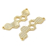 925 Sterling Silver Connector Charms STER-C003-22G-2