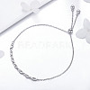 Adjustable 925 Sterling Silver Cable Chains Bracelets BJEW-FF0008-001P-4