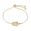 Ocean 304 Stainless Steel Micro Pave Cubic Zirconia Slider Bracelets BJEW-K291-06G-2