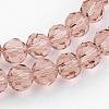 Transparent Glass Bead Strands GLAA-G013-4mm-90-3