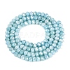 Anti-Tarnish Electroplate Rondelle Glass Beads Strands EGLA-T021-3mm-17-07-2