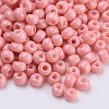 Baking Paint 8/0 Glass Seed Beads SEED-Q025-3mm-L11-2