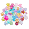 SUPERFINDINGS 192Pcs 24 Style Transparent & Opaque ABS Plastic Beads KY-FH0001-22-1