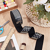 5 Yards Flat Nylon Hot Stamping Striped Elastic Wide Cord OCOR-BC0007-92A-5