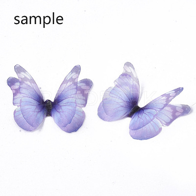 Polyester Fabric Wings Crafts Decoration X-FIND-S322-010A-06-1