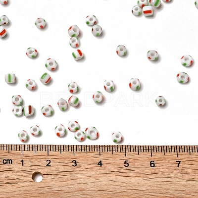 6/0 Opaque Colours Seep Glass Seed Beads SEED-F003-04A-13-1
