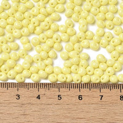 6/0 Opaque Baking Paint Glass Seed Beads SEED-M012-02A-19-1