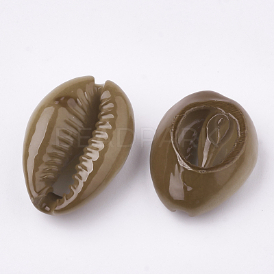 Spray Paint Cowrie Shell Beads X-SHEL-S274-26A-1