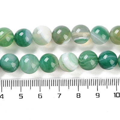 Natural Striped Agate/Banded Agate Beads Strands G-Z060-A01-C01-1