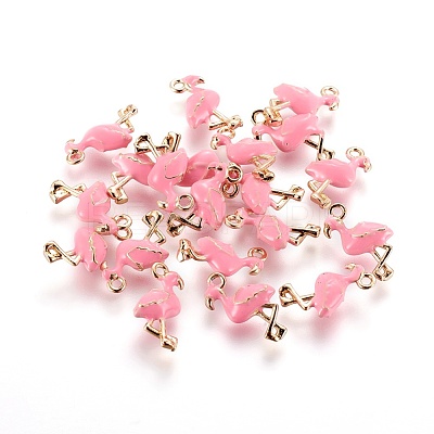 Brass Enamel Pendants KK-I649-28G-NF-1