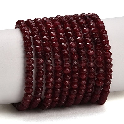 Dyed Natural White Jade Beads Strands GG-CBAF9EE-A20-3x4mm-1