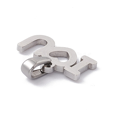Non-Tarnish Valentine's Day 304 Stainless Steel Charms STAS-G284-11P-1