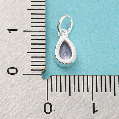 925 Sterling Silver Birthstone Charms STER-G035-01B-04-1