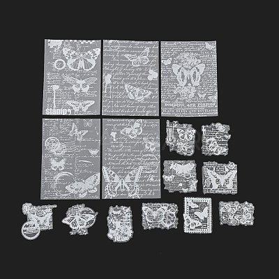 30Pcs 15 Styles Butterfly Theme Scrapbook Paper Kits X-DIY-D075-09-1