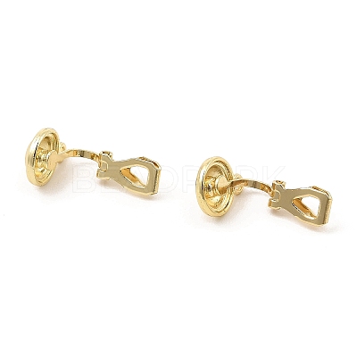 Alloy Clip-on Earring Findings FIND-L015-001G-1