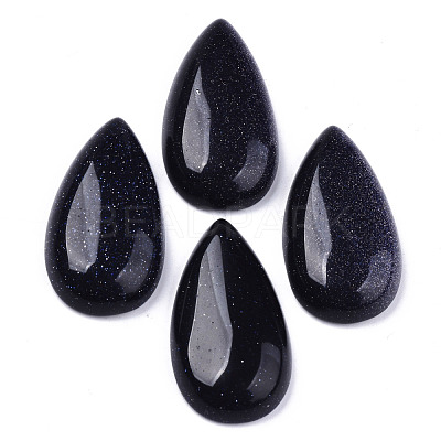 Synthetic Blue Goldstone Cabochons G-N326-72L-1