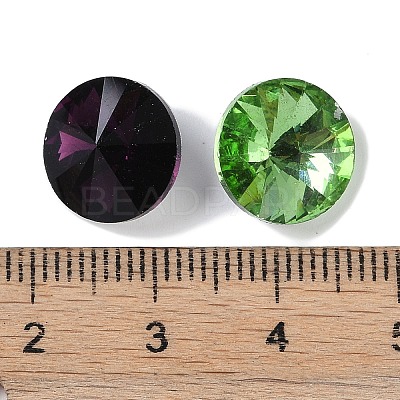 Glass Pointed Back Rhinestone RGLA-R003-12mm-M-1