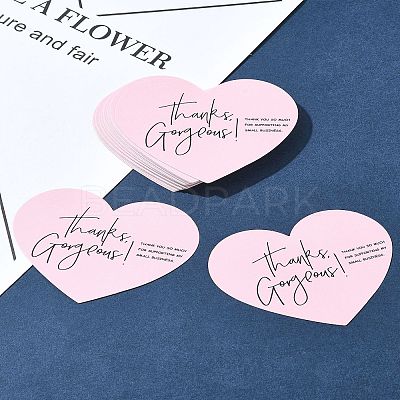 1 Bag Coated Paper Thank You Greeting Card DIY-FS0007-87-1