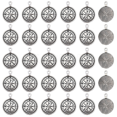 50Pcs Tibetan Style Alloy Pendants FIND-SC0021-16A-1