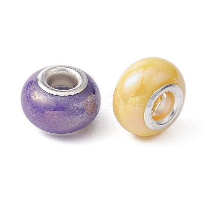 Opaque Resin European Beads RPDL-YW0001-11-1