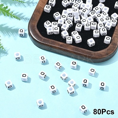 Acrylic Horizontal Hole Letter Beads OACR-YW0002-08Q-1