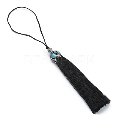 Polyester Tassel Pendant Decorations AJEW-WH0312-88K-1
