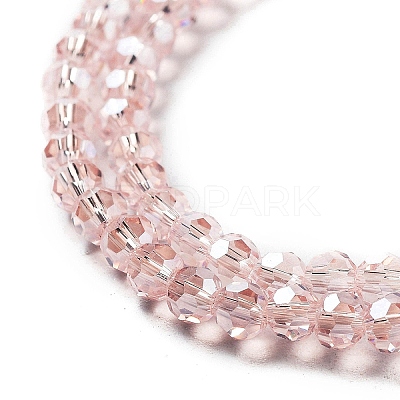 Electroplate Transparent Glass Beads Strands EGLA-A035-T3mm-A20-1