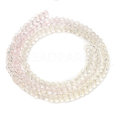 Transparent Painted Glass Beads Strands X-DGLA-A034-T1mm-A25-1