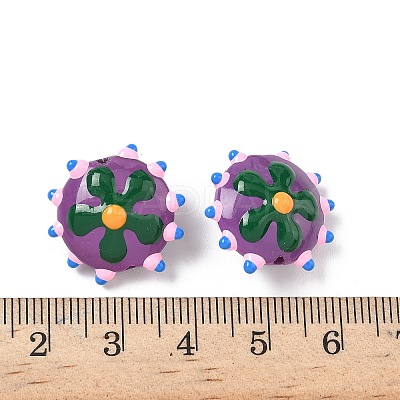 Baking Paint Glass Enamel Beads LAMP-S080-03C-1