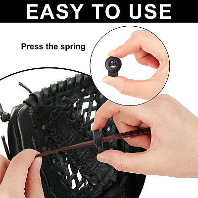 Plastic Spring Cord Lock Stopper Cylinder FIND-OC0001-84-1