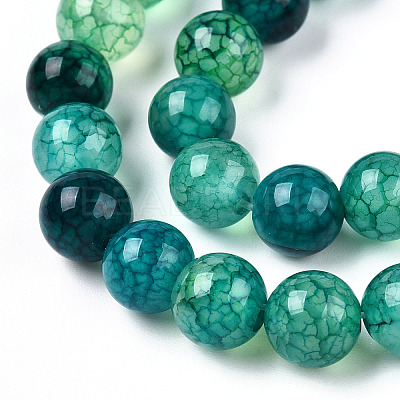 Natural Dragon Veins Agate Beads Strands G-Q948-81I-8mm-1