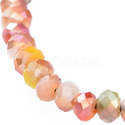 Adjustable Electroplate Glass Braided Bead Bracelets BJEW-JB04588-04-1