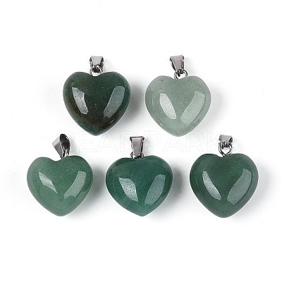 Natural Green Aventurine Pendants G-T143-49I-1