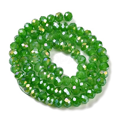 Baking Electroplate Glass Beads Strands DGLA-A039-J10mm-B11-1